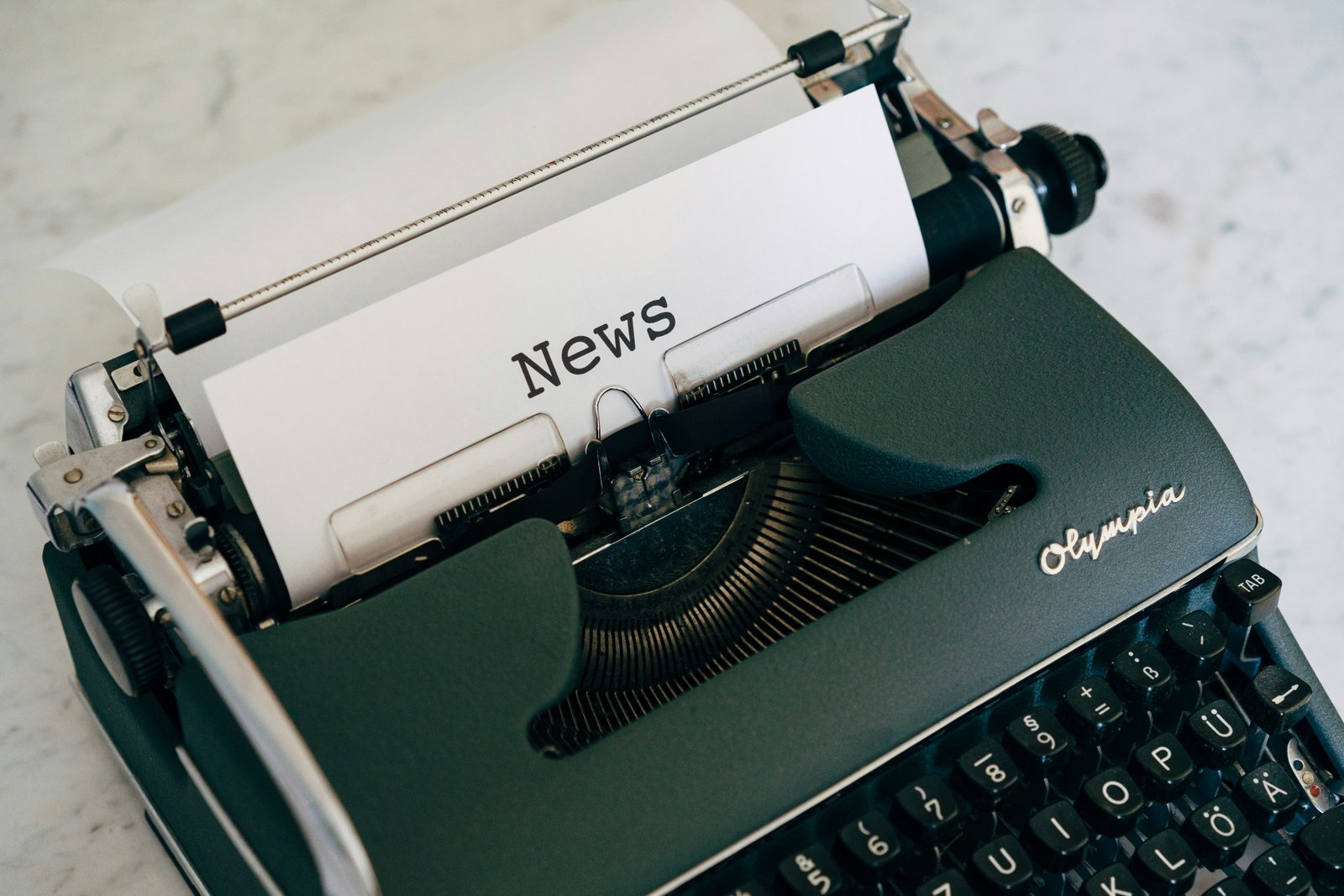 AI Newsletter design, editorial layout with bold typography